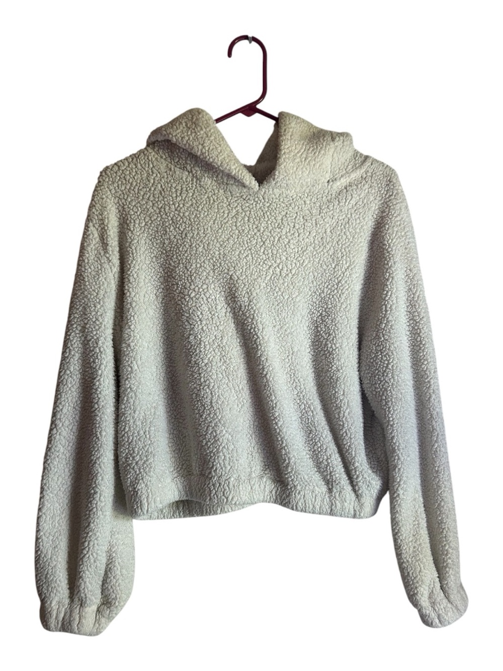 Shein Women’s 0X Cozy Sherpa Hooded Pullover